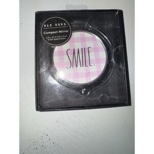 Rae Dunn Beauty Essentials, 'SMILE.' Compact Mirror-NIP